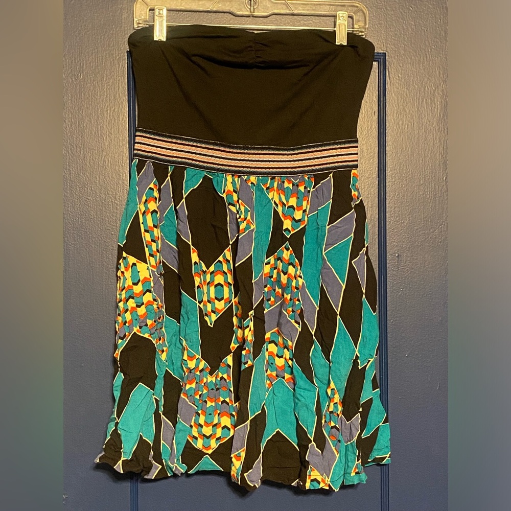 Xhilaration Colorful Strapless Dress